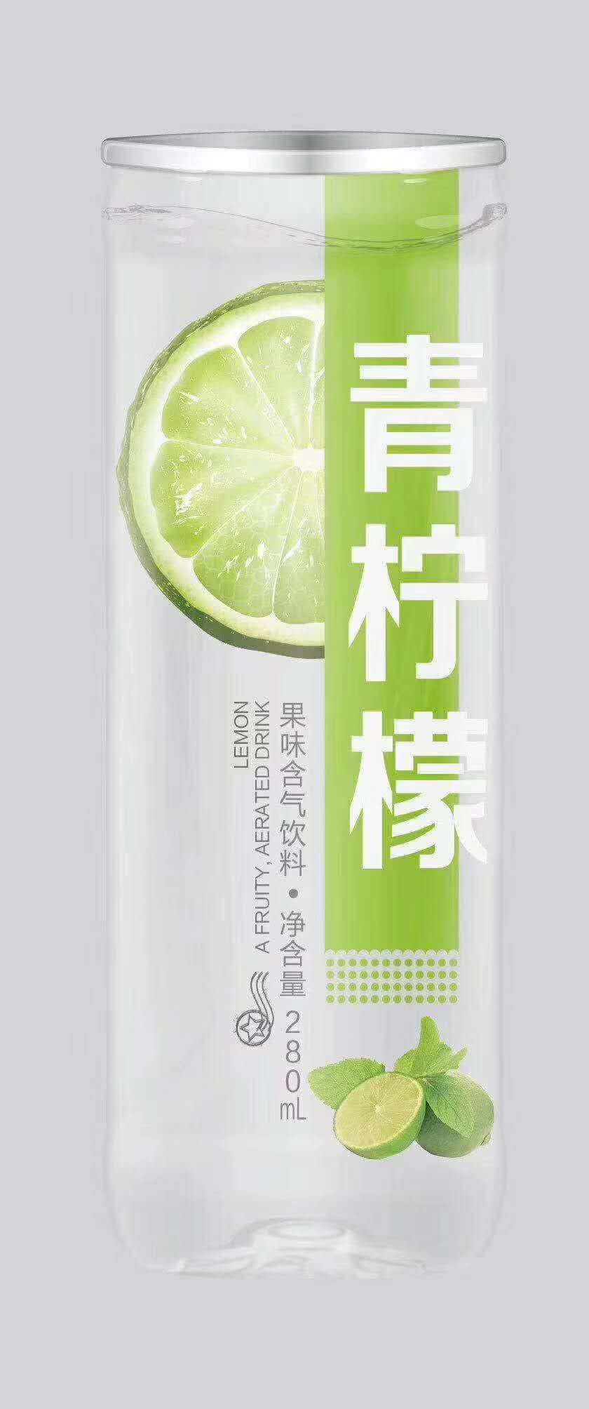 青檸檬果味含氣飲料280ml24瓶裝飲品供應加盟