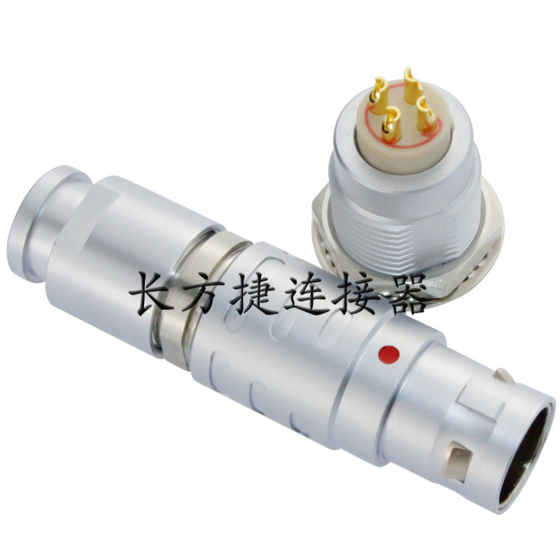 長(zhǎng)方捷連接器4芯推拉自鎖插頭插座測(cè)試線束電源信號(hào)線